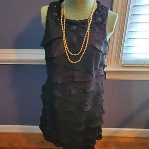 Black cocktail dress